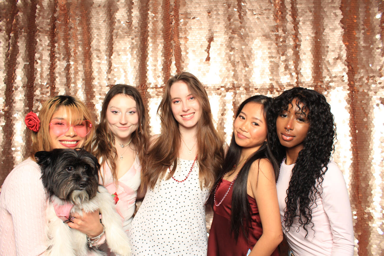 Green River College Girls in Aviation Galentine's Party photo booth photos