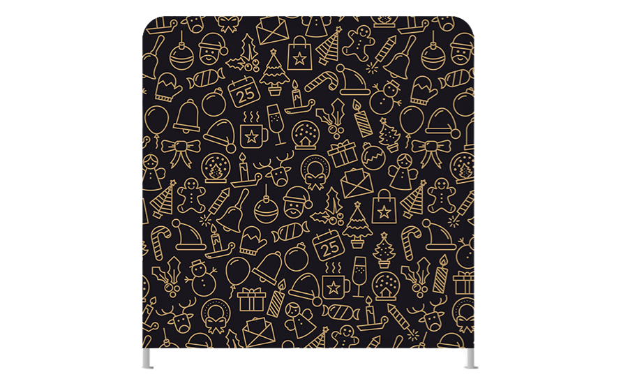 Deck the Halls | Holiday party photo booth backdrop rental