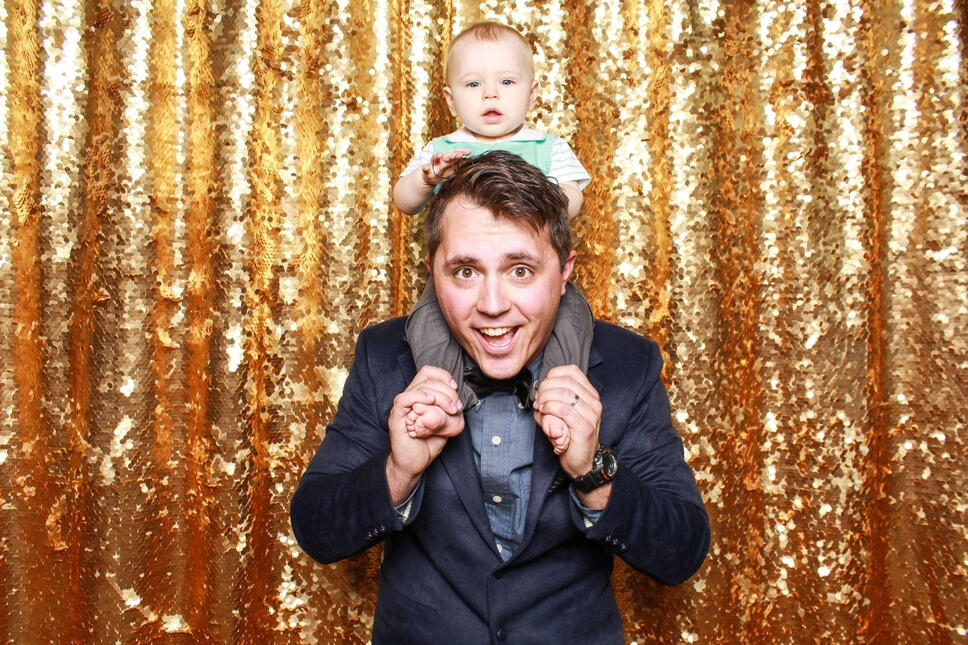Baby's first birthday photo booth