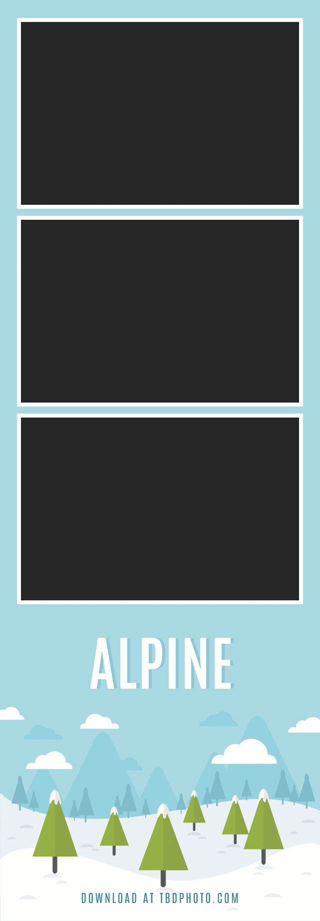 Alpine photo strip template