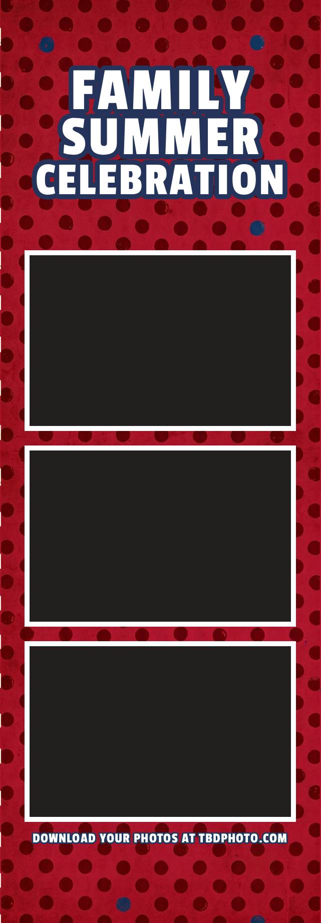 Americana photo strip template