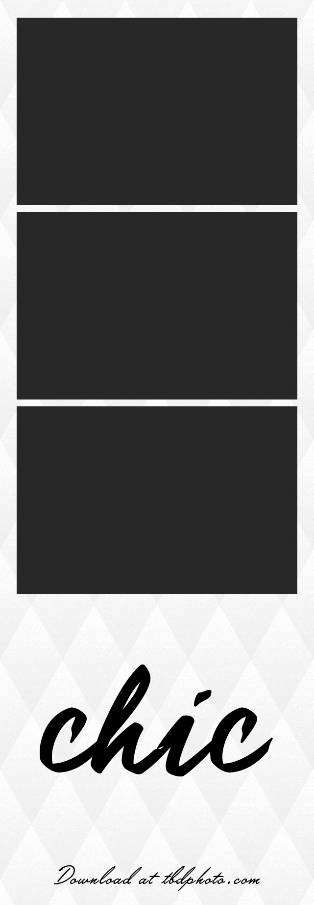 Chic photo strip template