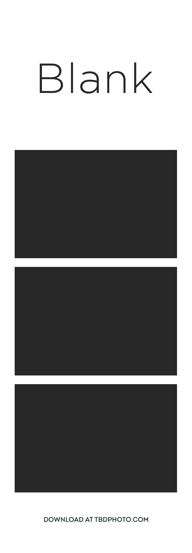 Clean photo strip template