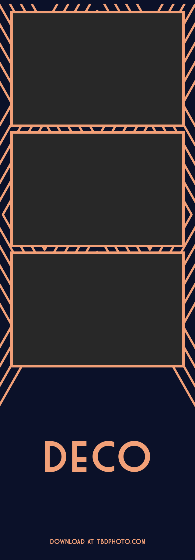 Deco photo strip template