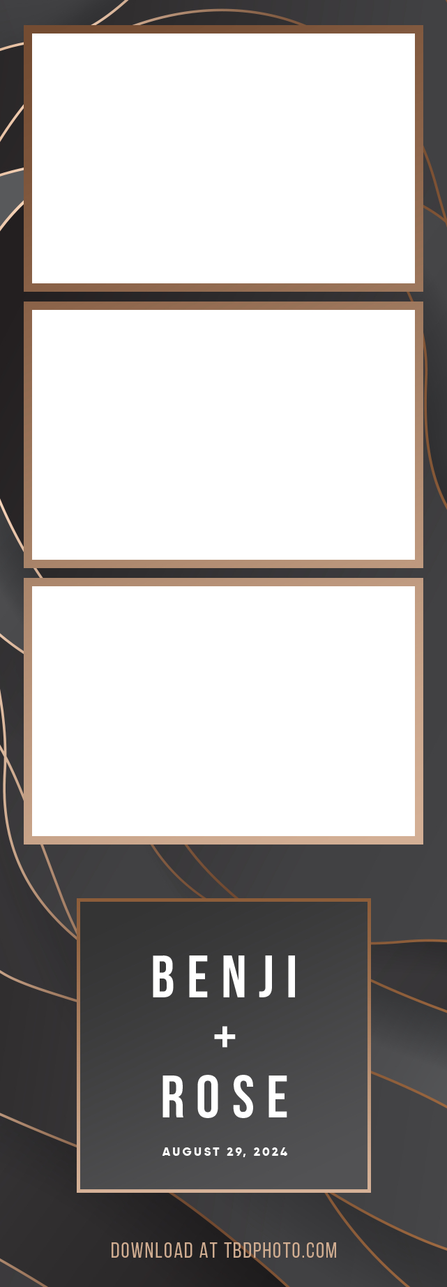 Dreamy photo strip template