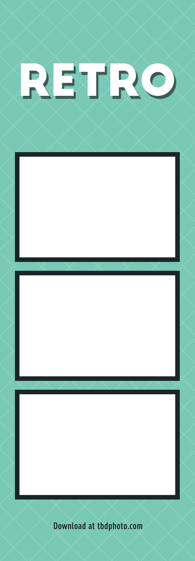 Retro photo strip template