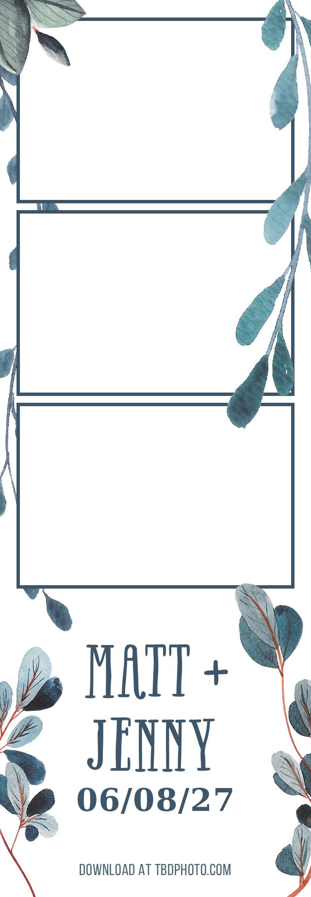 Rustic photo strip template