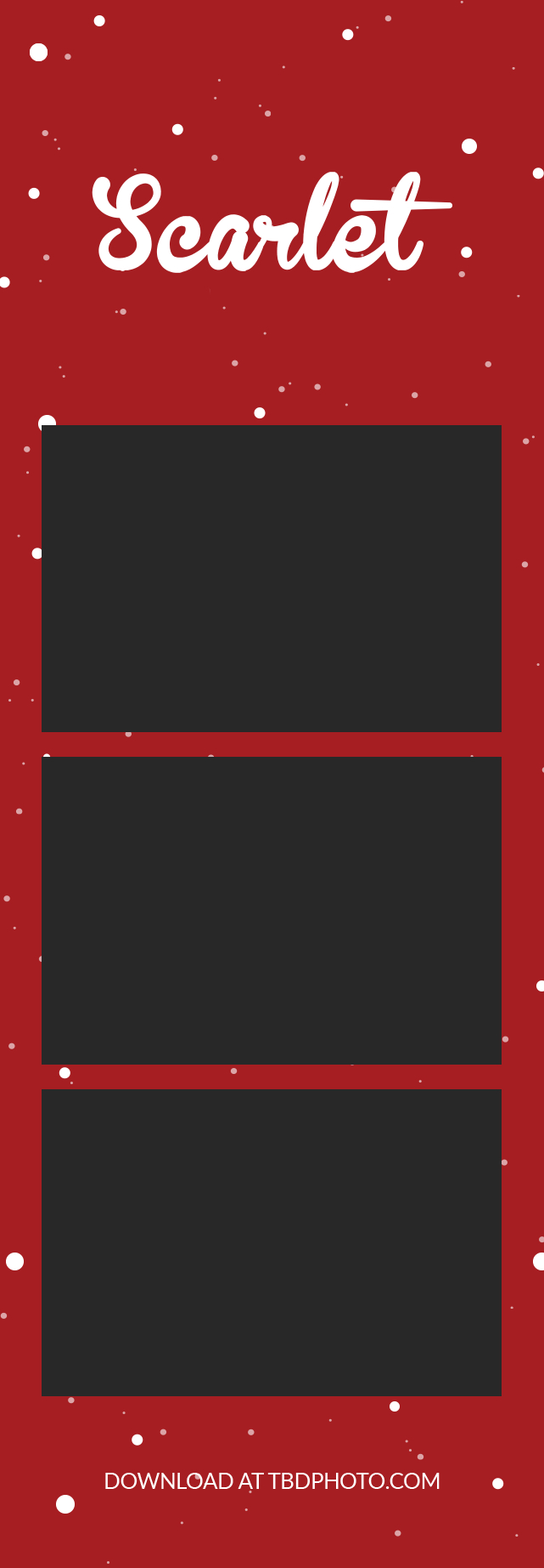 Scarlet photo strip template