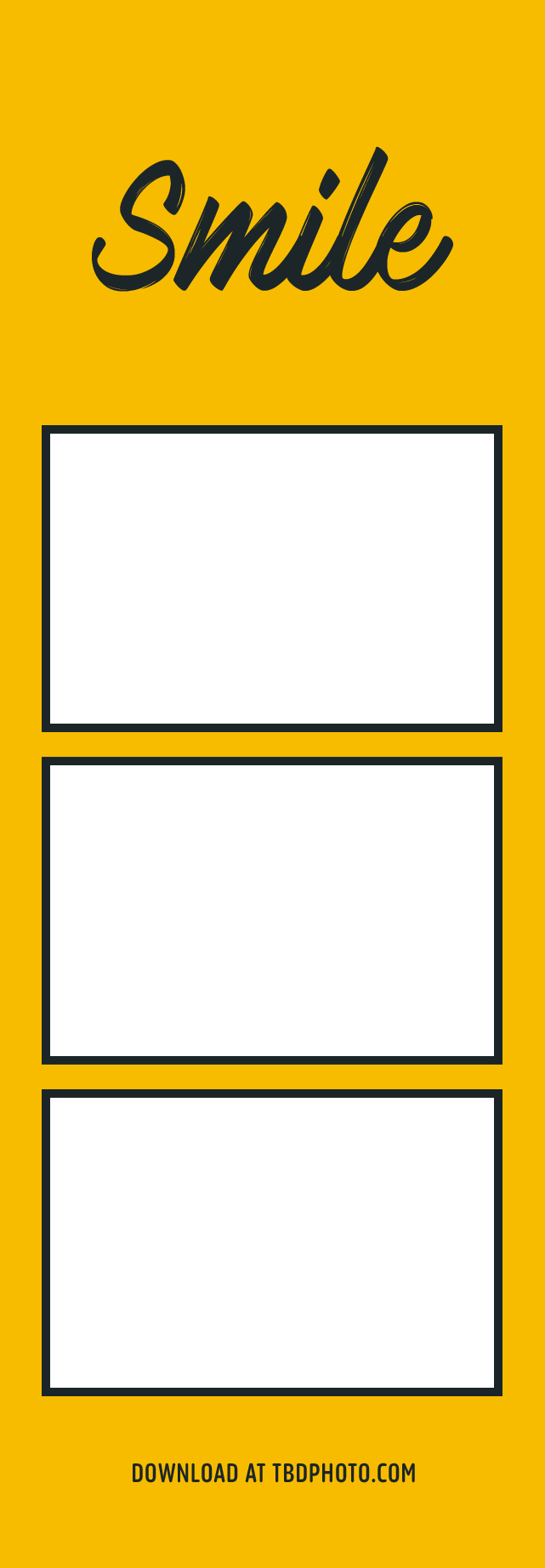 Smile photo strip template