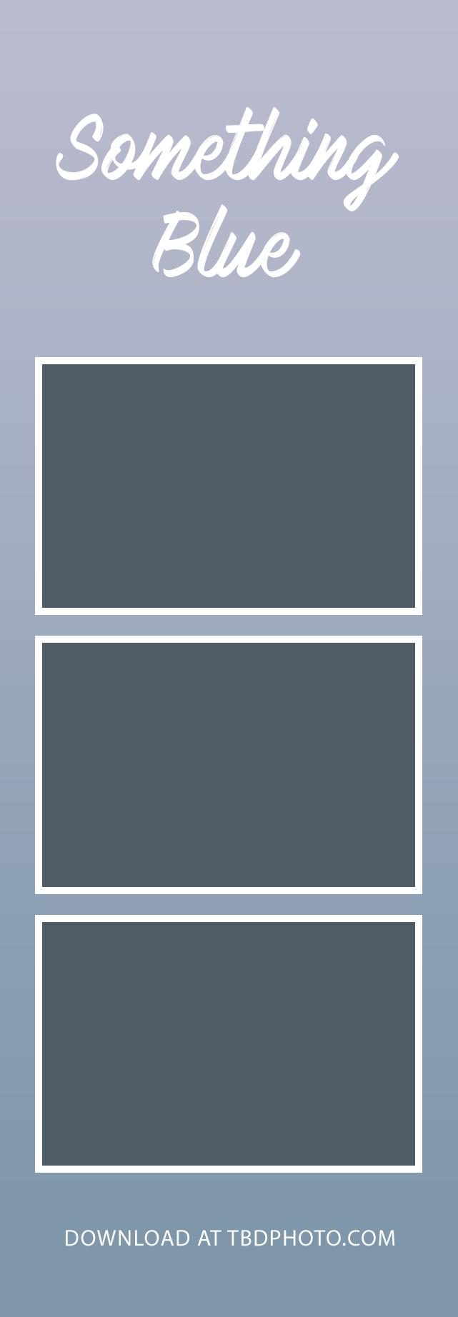 Something Blue photo strip template