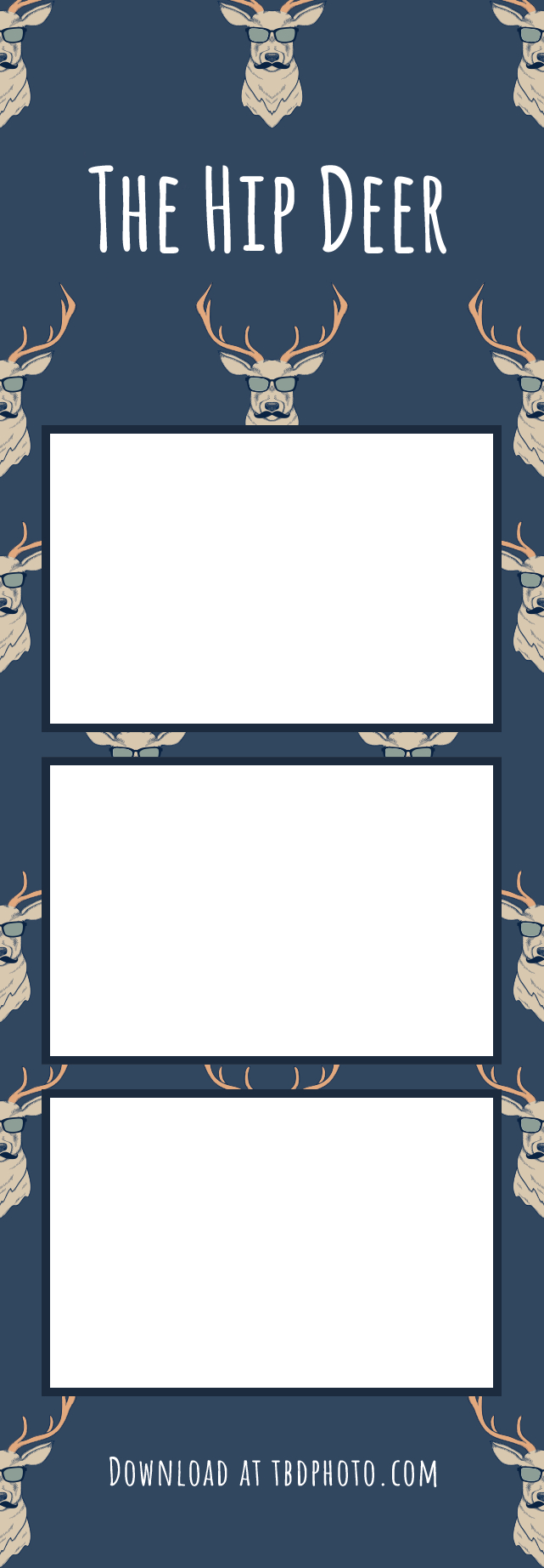 The Hip Deer photo strip template