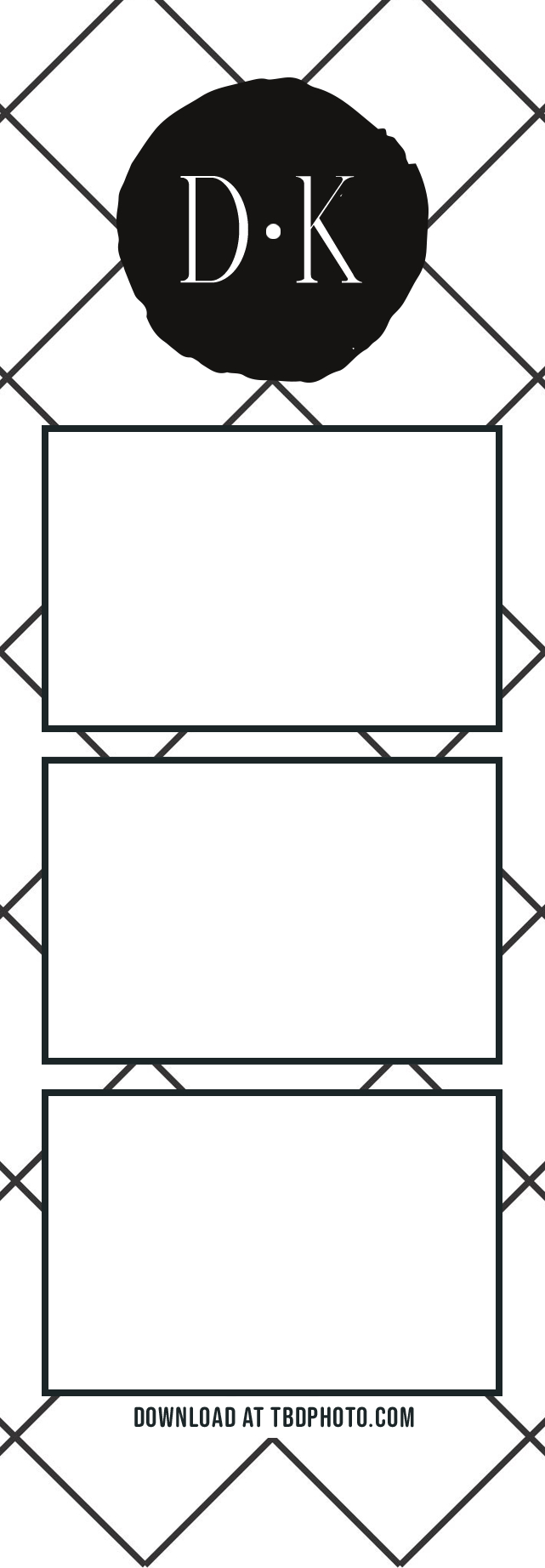 Tile photo strip template